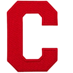The letter C in red.
