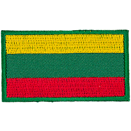 This flag is composed of three horizontal bars. Starting from the top to the bottom, the bars are red, white, and red in colour.
