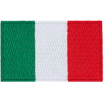 The flag of Italy.