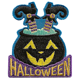 Halloween - Witch with Cauldron (Iron-On) 