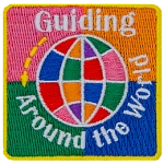 The words Guiding Around The world are around a stylized globe.