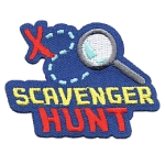 A magnifying glass next to the words Scavenger Hunt.
