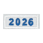The number 2026 in blue letters with a white background.