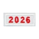 2026 Straight Rocker Red Letters (Iron-On)