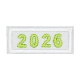 Straight 2026 Rocker Green Letters (Iron-On)