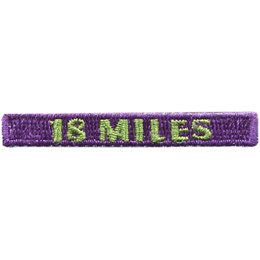 Hiking - 18 Miles Rocker (Iron-On)