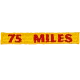 Hiking - 75 Miles Rocker (Iron-On)
