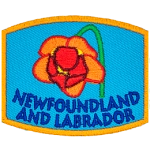 This patch displays Newfoundland and Labrador's provincial flower: the pitcher plant.