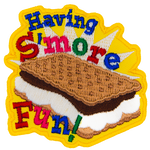  A S'More with the words Having S'More Fun around it.