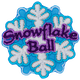 Snowflake Ball - Metallic (Iron-On) 