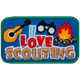I Love Scouting (Iron-On)