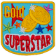Gold Superstar (Iron-On)