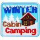 Winter Cabin Camping (Iron-On)   