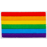 A rectangle rainbow patch.