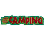 This patch displays a hashtag followed by the word 'Camping' in all capital letters.