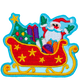 Santa Sleigh (Iron-On)
