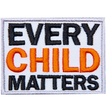 This grey-bordered, white background crest has the words Every Child Matters stacked one on top of the other.