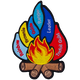 Flames of Guiding UK 1 Piece (Iron-On)