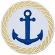 Nautical Anchor - Metallic (Iron-On)