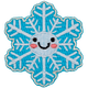 Kawaii Snowflake - Metallic (Iron-On)  