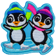 Skating Penguins (Iron-On)