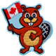 Canada Day Beaver (Iron-On) 