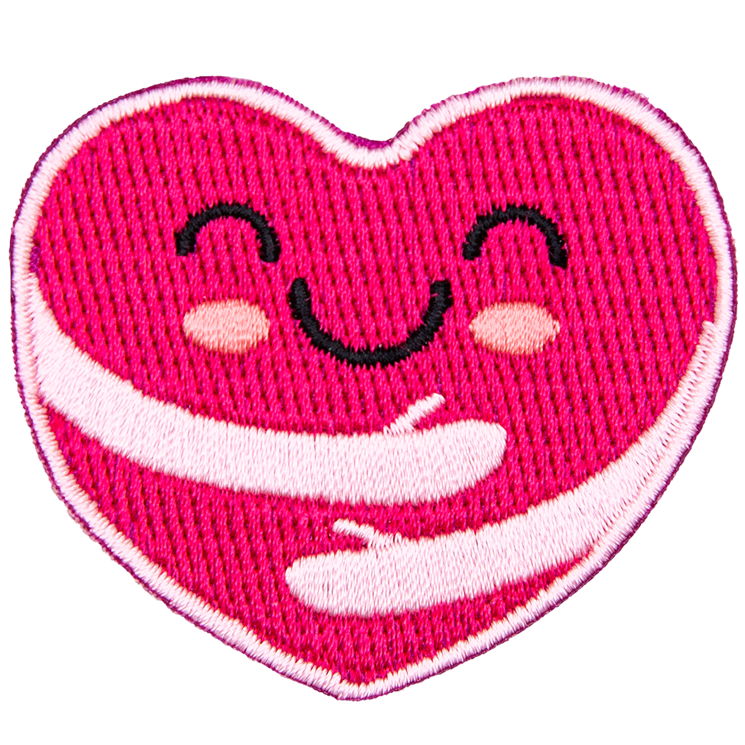 A happy heart hugs itself to promote self-care and loving yourself.