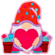 Gnome with Hearts (Iron-On)