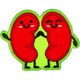 Kawaii Kidneys (Iron-On)