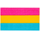 Pansexual Pride Flag Patch (Iron-On)