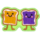Kawaii Peanut Butter and Jelly (Iron-On)