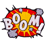 The word Boom in comic book style.