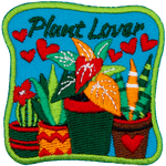 A bunch of potted plants are under the words Plant Lover.