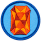 Orange Sapphire (Iron On)