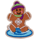 Skating Gingerbread Person (Iron On)