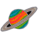 The planet Saturn and its rings.