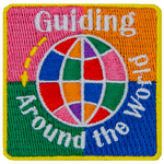 The words Guiding Around The world are around a stylized globe.