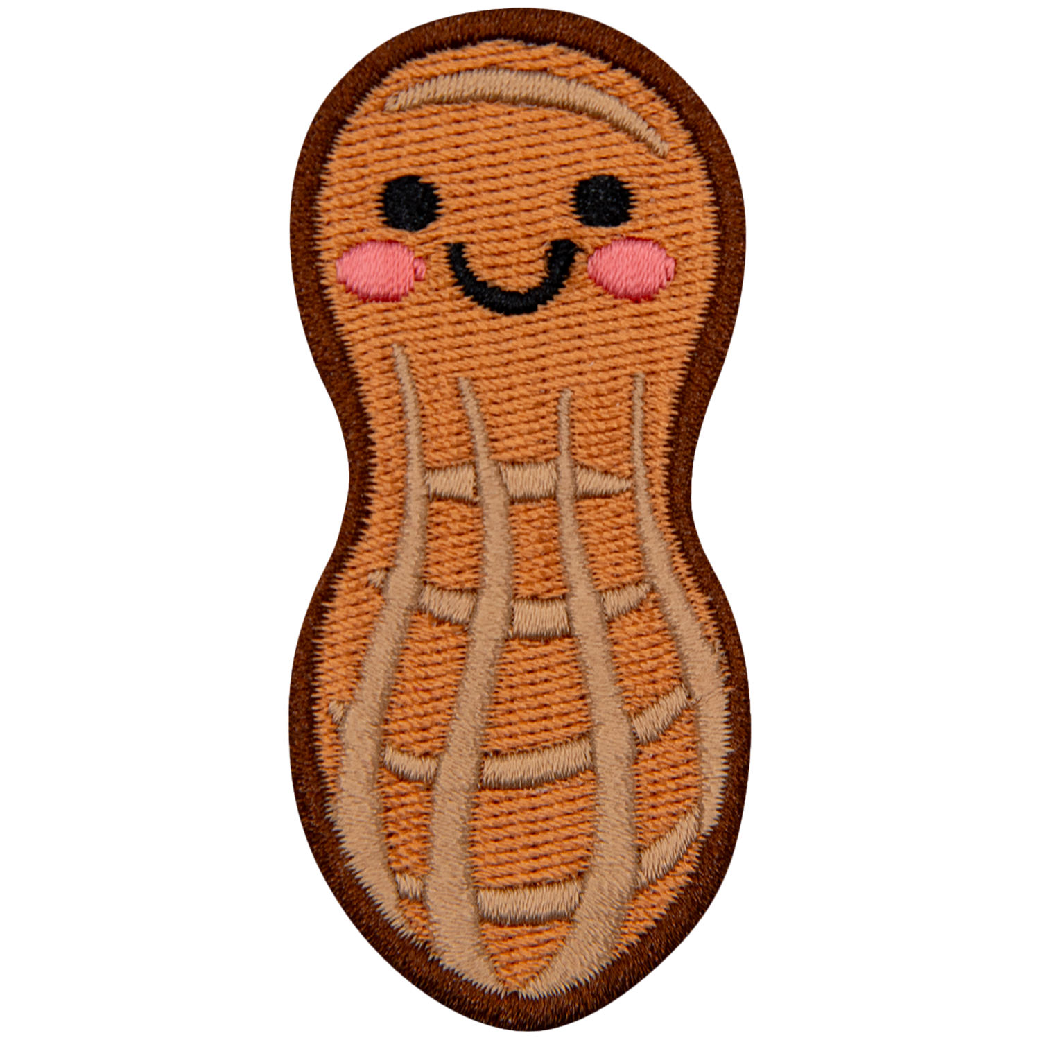 A kawaii peanut with a cute face.