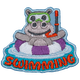 Swimming Hippo (Iron-On)