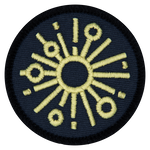 Light Circle Badge (Iron-On)