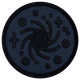 Dark Circle Badge (Iron-On)