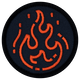 Fire Circle Badge (Iron-On)