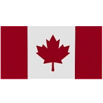 The flag of Canada.