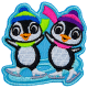 Skating Penguins (Iron-On)