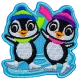 Skating Penguins (Iron-On)