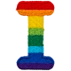 Rainbow Letter - I (Iron-On)