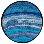 The planet neptune.