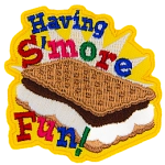  A S'More with the words Having S'More Fun around it.