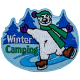 Winter Camping Bear (Iron-On)