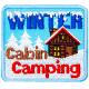 Winter Cabin Camping (Iron-On)   